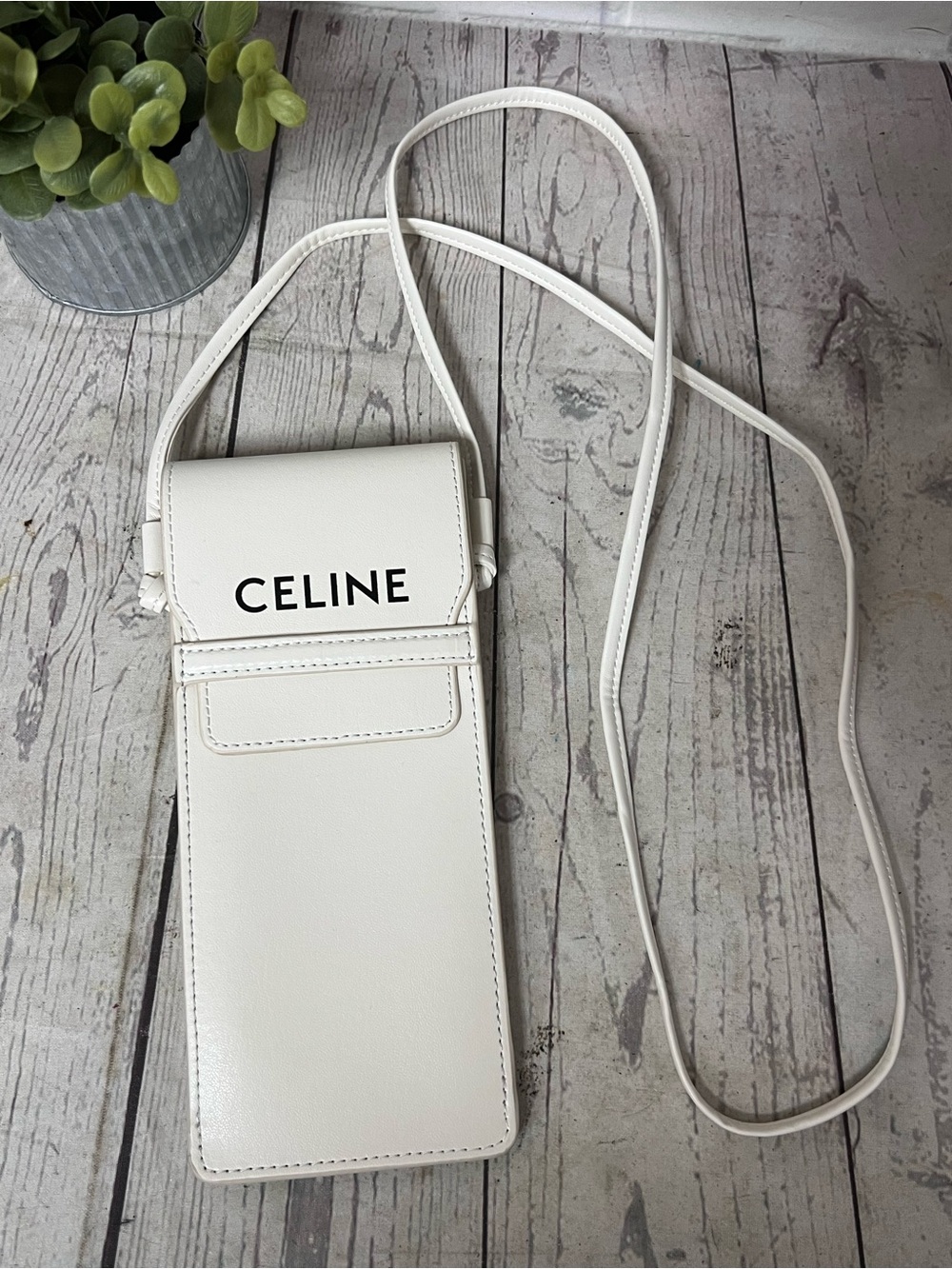 CELINE Sunglasses Case Eyeglasses Crossbody Shoulder Pouch Cell Phone Bag Wallet